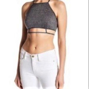 Line & Dot REVOLVE heather gray bralette Med
